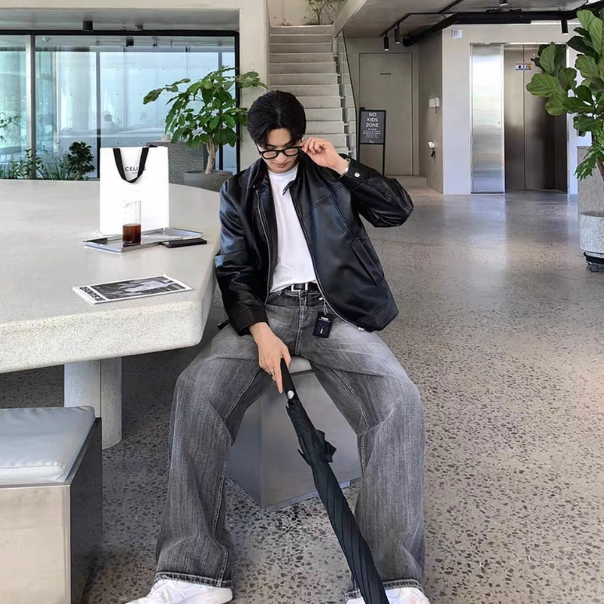 Men's High Sense Leather Jacket