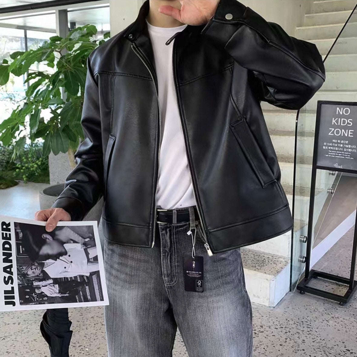 Men's High Sense Leather Jacket