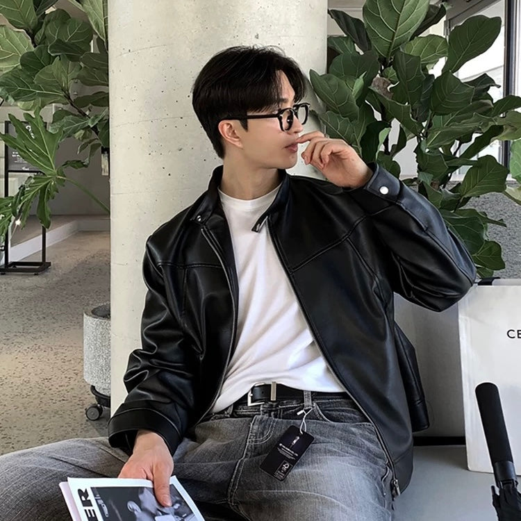 Men's High Sense Leather Jacket