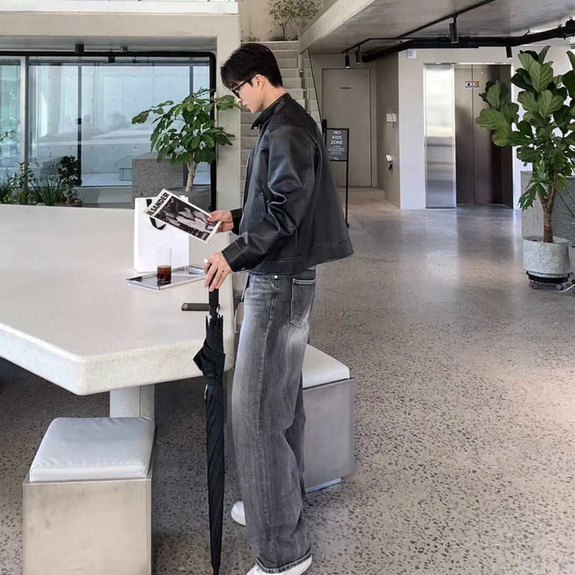 Men's High Sense Leather Jacket